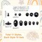 110-Piece Black Plastic Safety Eyes with Washers – 11 Sizes for Amigurumi, Plush Toys, Dolls & DIY Crafts (Round & Oval)